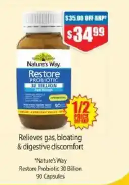 Chemist Warehouse Nature's Way Restore Probiotic offer