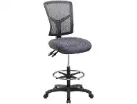 Officeworks Pago Matrix High Back Mesh Drafting Chair Charcoal offer