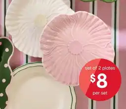 Kmart set of 2 plates offer