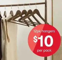 Kmart 12pk hangers offer