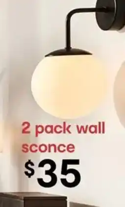 Kmart 2 pack wall sconce offer