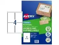 Officeworks Avery Enviro Address Labels 99.1 x 139mm White 20 Sheet offer