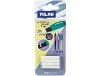 Officeworks Milan Spare Erasers for PL1 Touch Mechanical Pencils 4 Pack offer