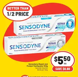 IGA Sensodyne Repair and Protect Toothpaste offer