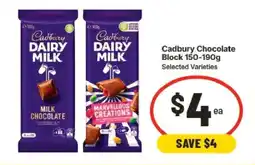 IGA Cadbury Chocolate Block offer