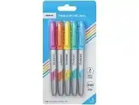 Officeworks J.Burrows Permanent Markers 1mm Bullet Brights 5 Pack offer