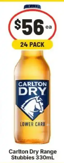 IGA Carlton Dry Range Stubbies offer
