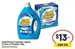 IGA Cold Power Laundry Liquid offer