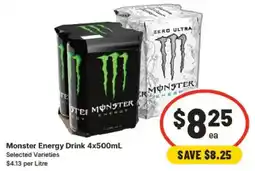 IGA Monster Energy Drink offer