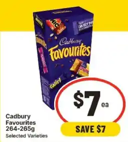IGA Cadbury Favourites Selected Varieties offer