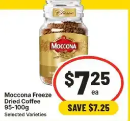 IGA Moccona Freeze Dried Coffee offer