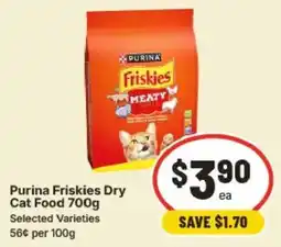 IGA Purina Friskies Dry Cat Food offer