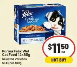 IGA Purina Felix Wet Cat Food Selected Varieties offer