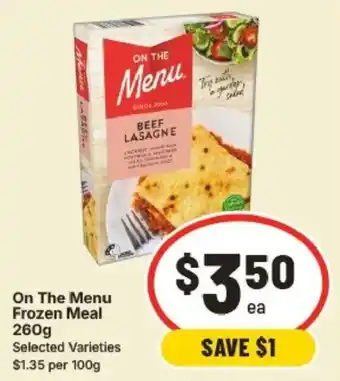 IGA On The Menu Beef Lasagne offer