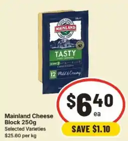 IGA Mainland Cheese Block offer