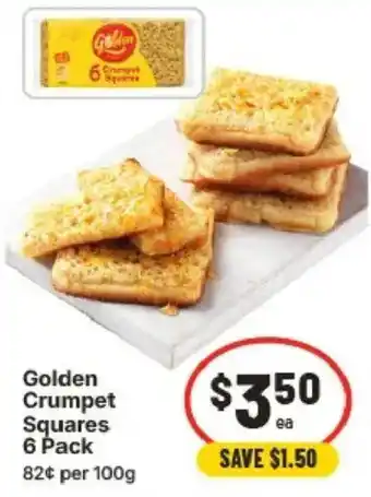 IGA Golden Crumpet Squares offer