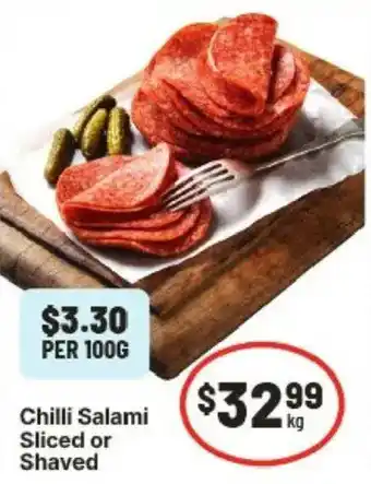 IGA Chilli Salami offer