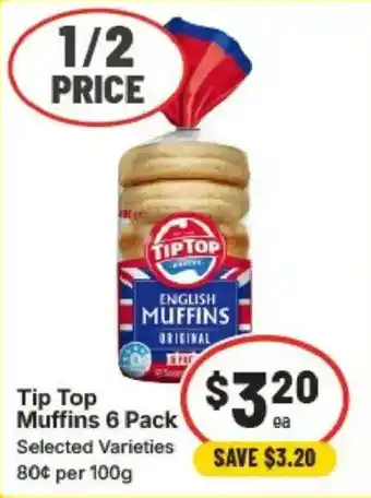 IGA Tip Top Muffins offer