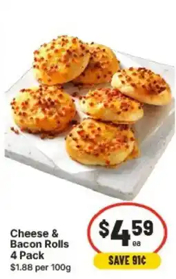 IGA Cheese & Bacon Rolls offer