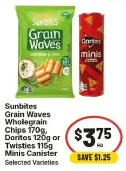 IGA Sunbites Grain Waves Wholegrain Chips offer
