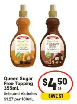 IGA Queen Sugar Free Topping offer