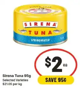 IGA Sirena Tuna offer