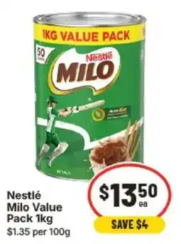 IGA Nestlé Milo Value Pack offer
