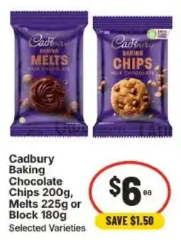 IGA Cadbury Baking Chocolate offer
