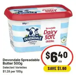 IGA Devondale Spreadable Butter offer