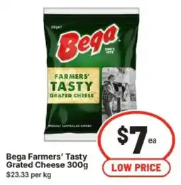 IGA Bega Farmers' Tasty Grated Cheese offer