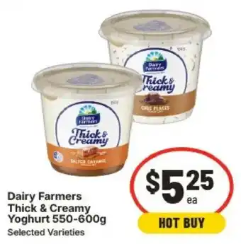 IGA Dairy Farmers Thick & Creamy Yoghurt offer