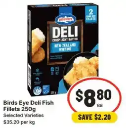 IGA Birds Eye Deli Fish Fillets offer