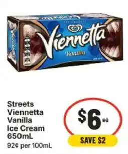 IGA Streets Viennetta Vanilla Ice Cream offer