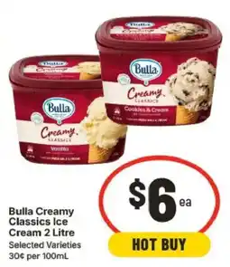 IGA Bulla Creamy Classics Ice Cream offer