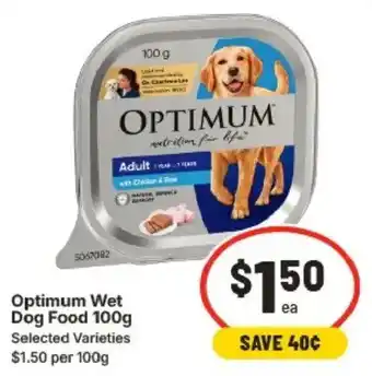 IGA Optimum Wet Dog Food offer