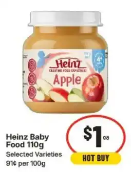 IGA Heinz Baby Food offer