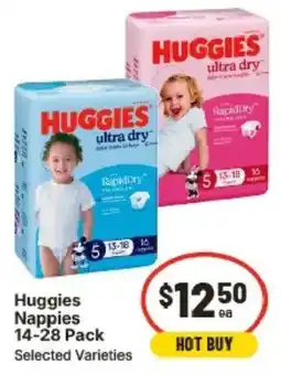 IGA Huggies Nappies Selected Varieties offer
