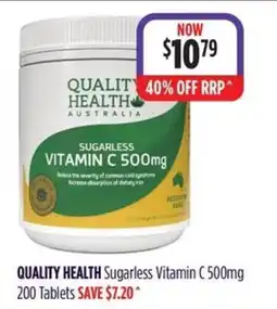 Wizard Pharmacy Quality Health Sugarless Vitamin C 500mg offer