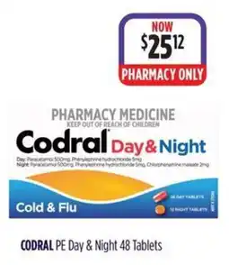 Wizard Pharmacy Codral PE Day & Night 48 Tablets offer