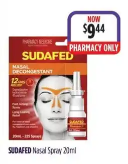 Wizard Pharmacy Sudafed Nasal Spray offer