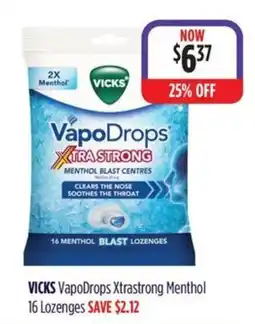 Wizard Pharmacy Vicks VapoDrops Xtrastrong Menthol offer