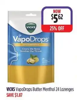 Wizard Pharmacy Vicks VapoDrops Butter Menthol offer