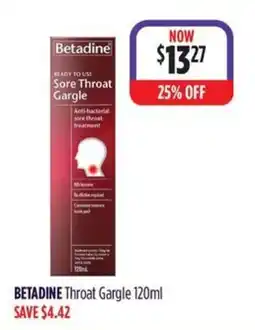 Wizard Pharmacy Betadine Throat Gargle offer