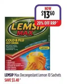 Wizard Pharmacy Lemsip Max Decongestant Lemon offer