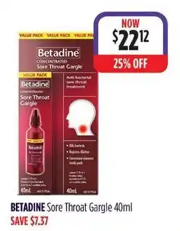 Wizard Pharmacy Betadine Sore Throat Gargle offer