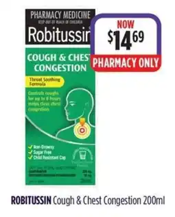 Wizard Pharmacy Robitussin Cough & Chest Congestion offer