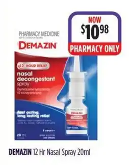 Wizard Pharmacy Demazin 12 Hr Nasal Spray offer