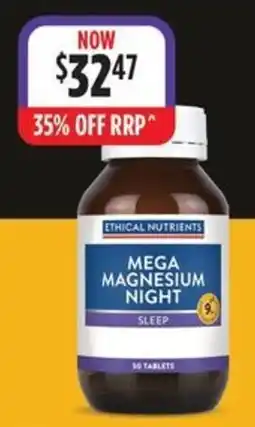 Wizard Pharmacy Ethical Nutrients Mega Magnesium Night Sleep offer