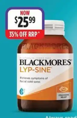 Wizard Pharmacy Blackmores Lyp-Sine offer