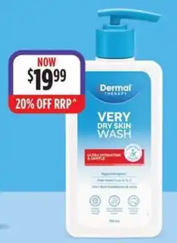 Wizard Pharmacy Dermal Therapy Very Dry Skin Wash offer